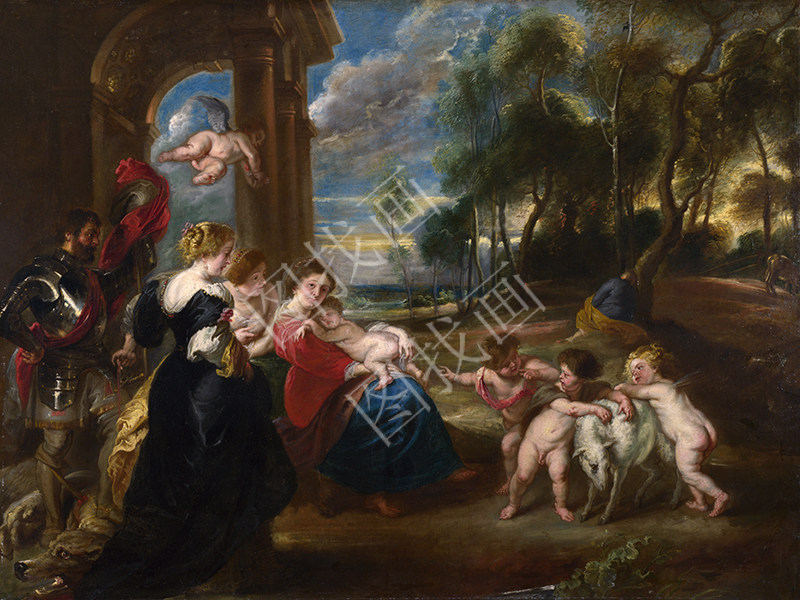 The Holy Family with Saints in a Landscape